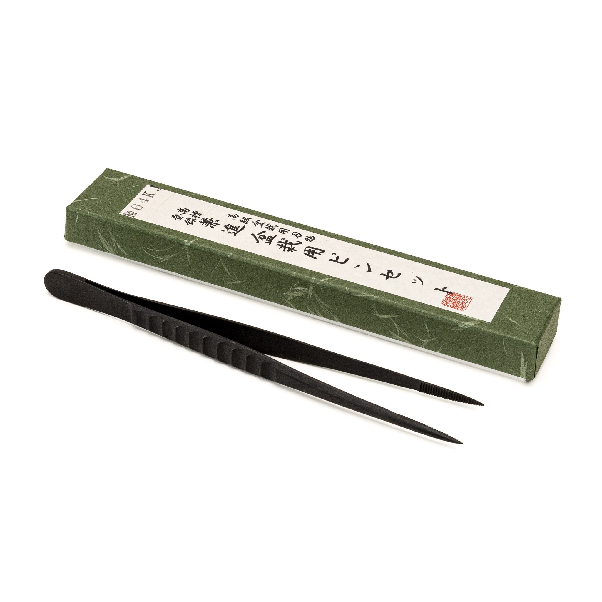 Surgical Black Stainless Steel Tweezers - Point Tip
