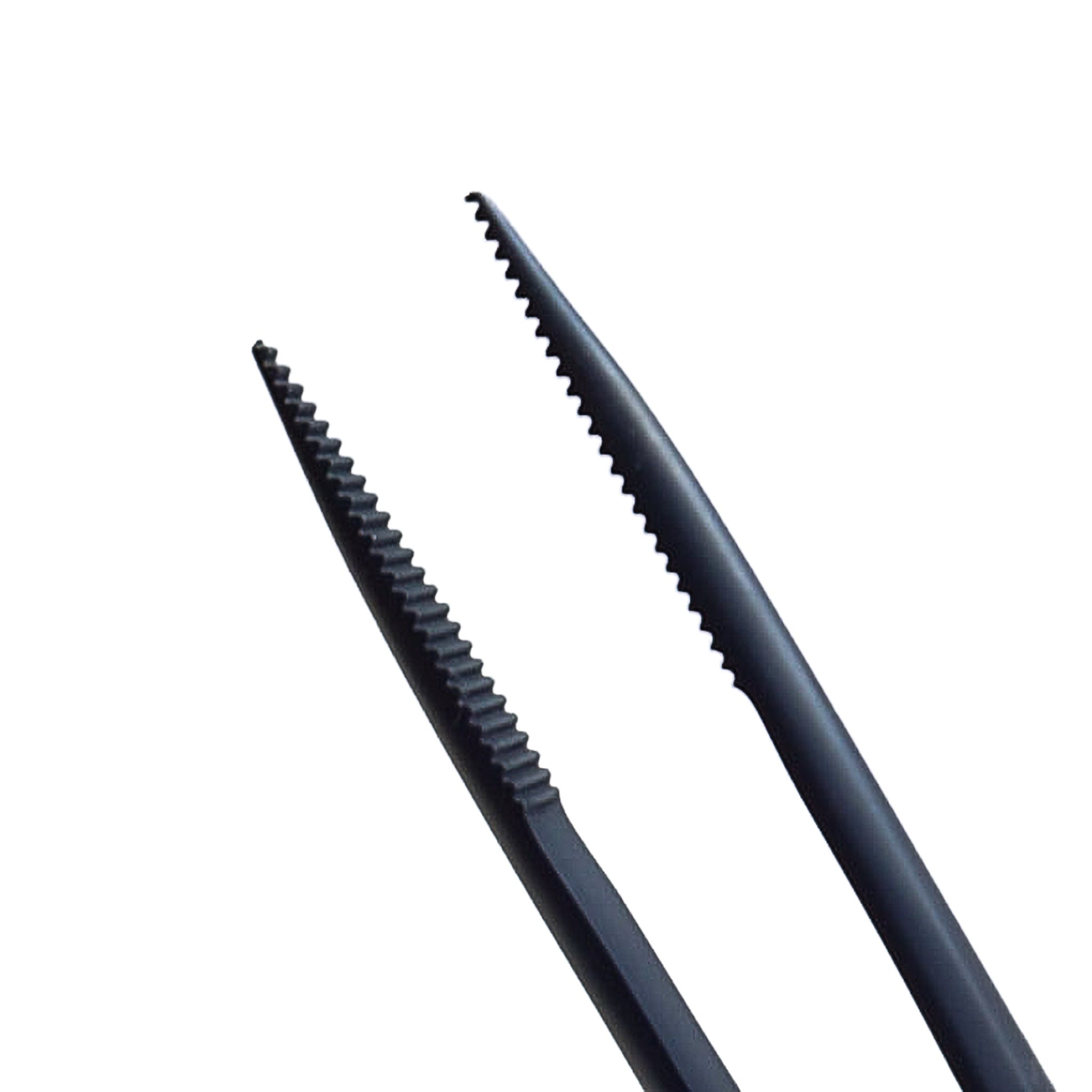 Surgical Black Stainless Steel Tweezers - Point Tip