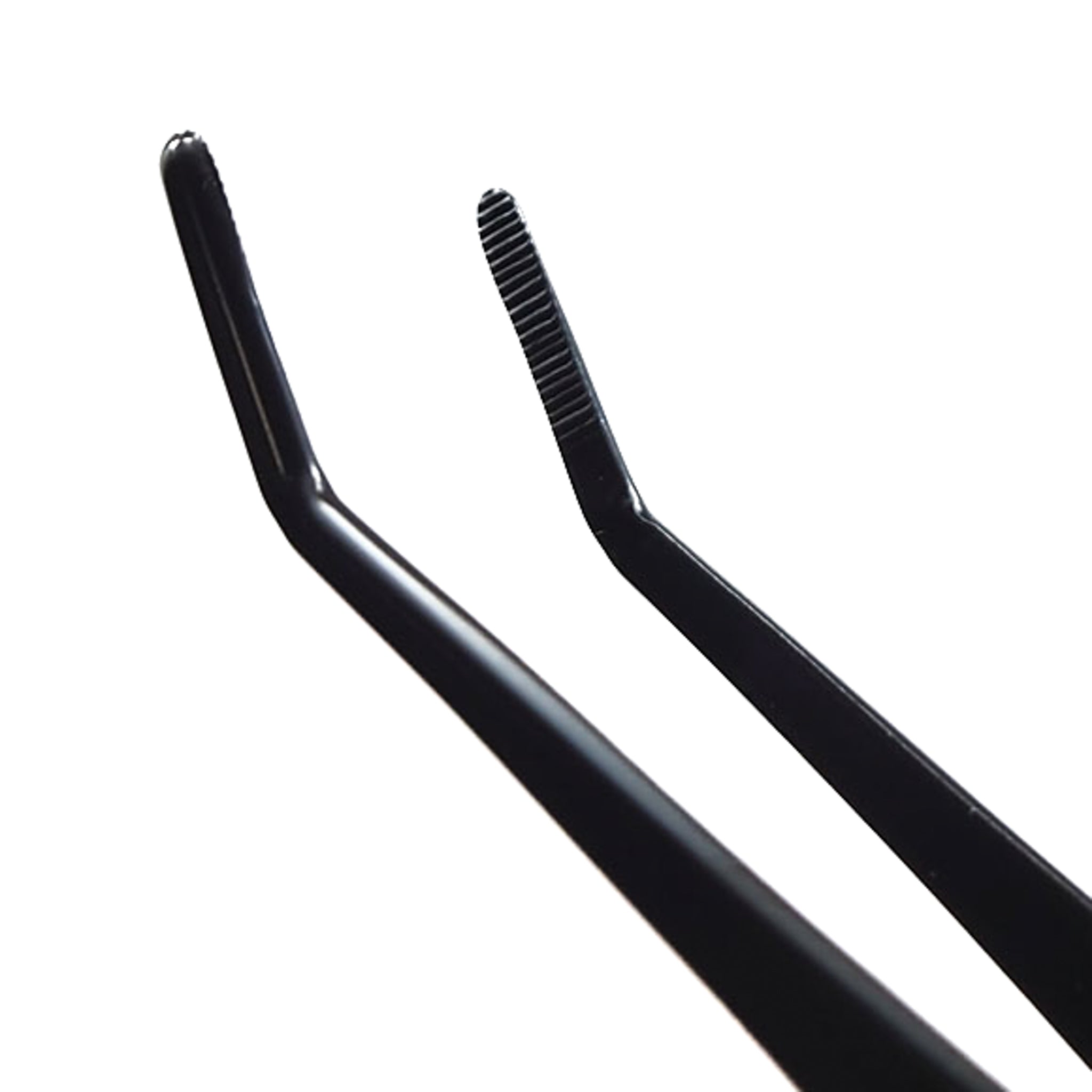 Bent Nose Black Dyed Tweezers (No.59) - 8.5"