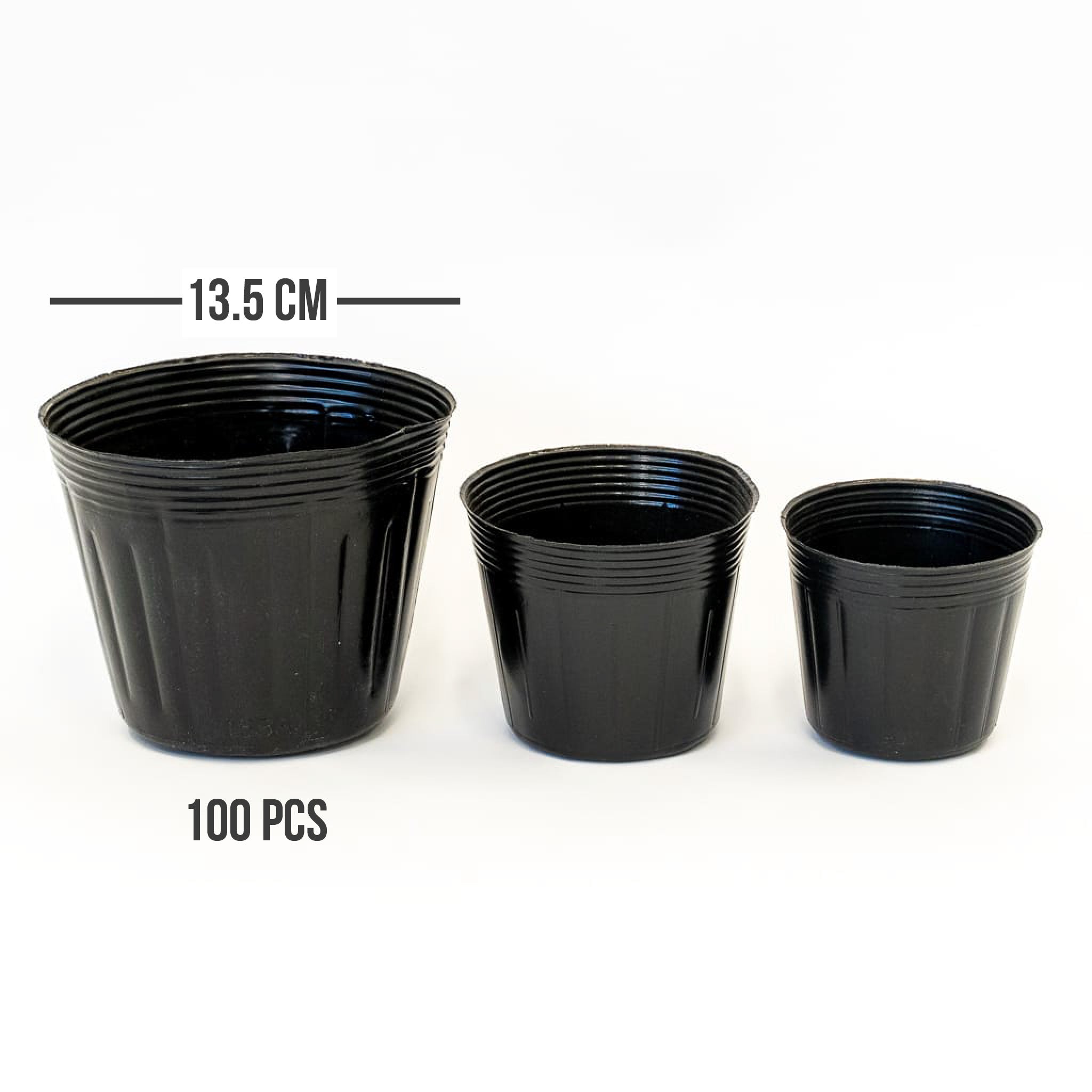 Poly Pot (100 pcs) - 13.5 cm