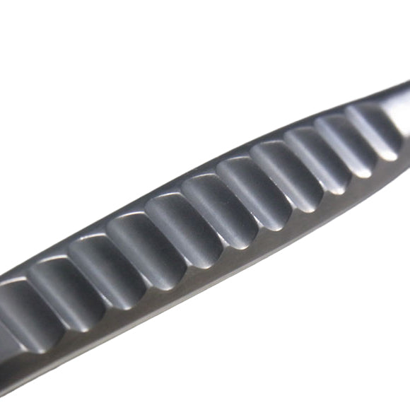 Surgical-Style Black Stainless Steel Tweezers (No.64G) - 9"